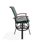 Belle Isle Sling Balcony Height Swivel Arm Chair