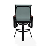 Belle Isle Sling Balcony Height Swivel Arm Chair