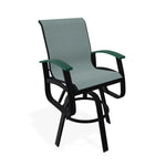 Belle Isle Sling Balcony Height Swivel Arm Chair