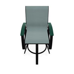 Belle Isle Sling Balcony Height Swivel Arm Chair