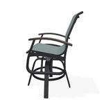 Belle Isle Sling Balcony Height Swivel MGP Arm Chair