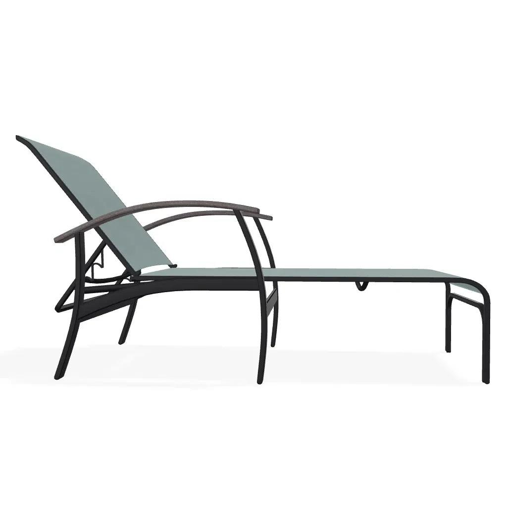 Belle Isle Sling Lay-Flat Polymer Arms Chaise