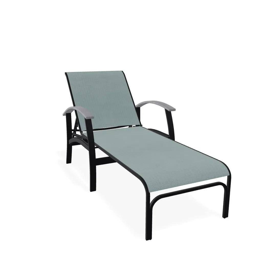 Belle Isle Sling Lay-Flat Polymer Arms Chaise