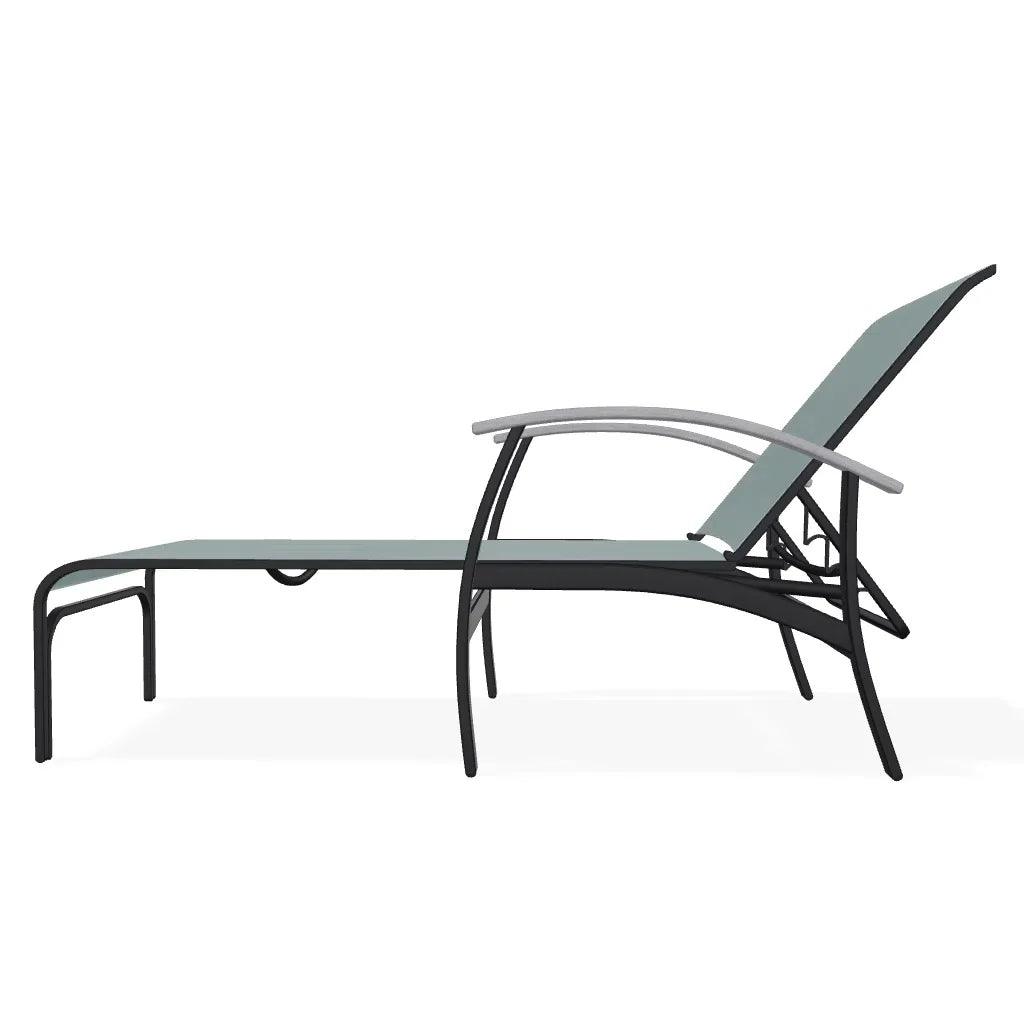 Belle Isle Sling Lay-Flat Polymer Arms Chaise