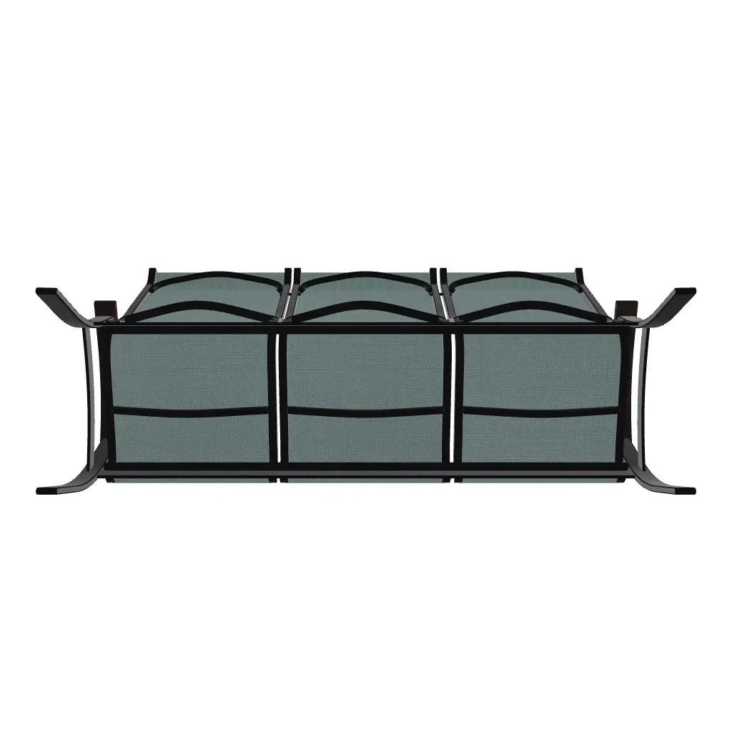 Belle Isle Sling Marine Grade Polymer Arms 3-Seat Sofa