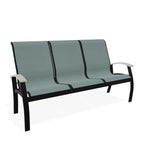 Belle Isle Sling Marine Grade Polymer Arms 3-Seat Sofa