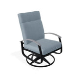 Belle Isle Cushion Supreme Swivel Rocker With Rustic Arm