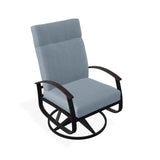 Belle Isle Cushion Supreme Swivel Rocker With Rustic Arm