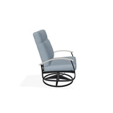 Belle Isle Cushion Supreme Swivel Rocker With Rustic Arm