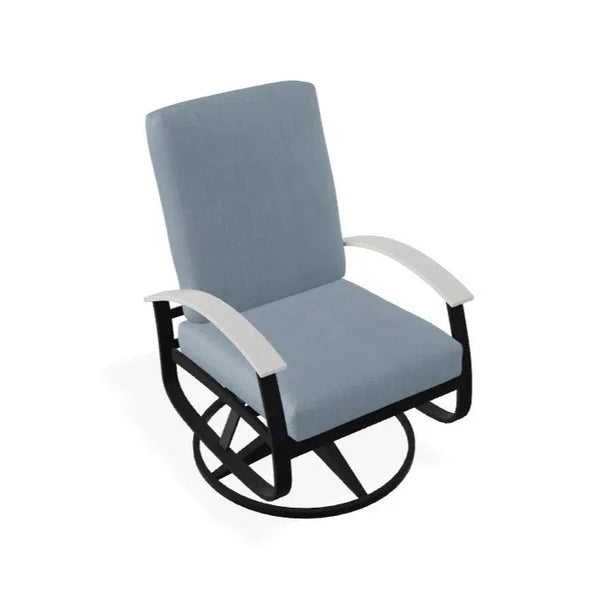 Belle Isle Cushion Swivel Rocker With MGP Arms