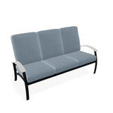 Belle Isle Cushion Three-Seat Sofa With MGP Arms