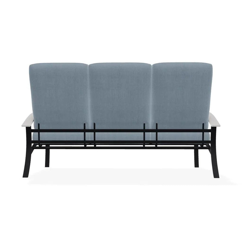 Belle Isle Cushion Three-Seat Sofa With MGP Arms