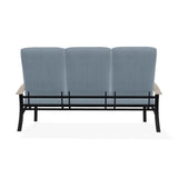 Belle Isle Cushion Three-Seat Sofa With MGP Arms