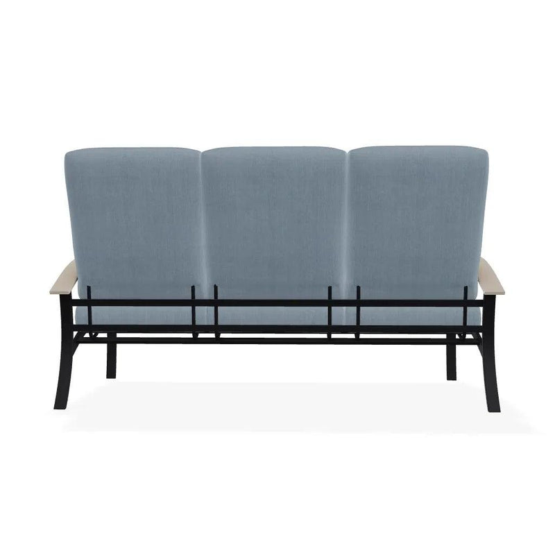 Belle Isle Cushion Three-Seat Sofa With MGP Arms