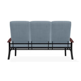 Belle Isle Cushion Three-Seat Sofa With MGP Arms