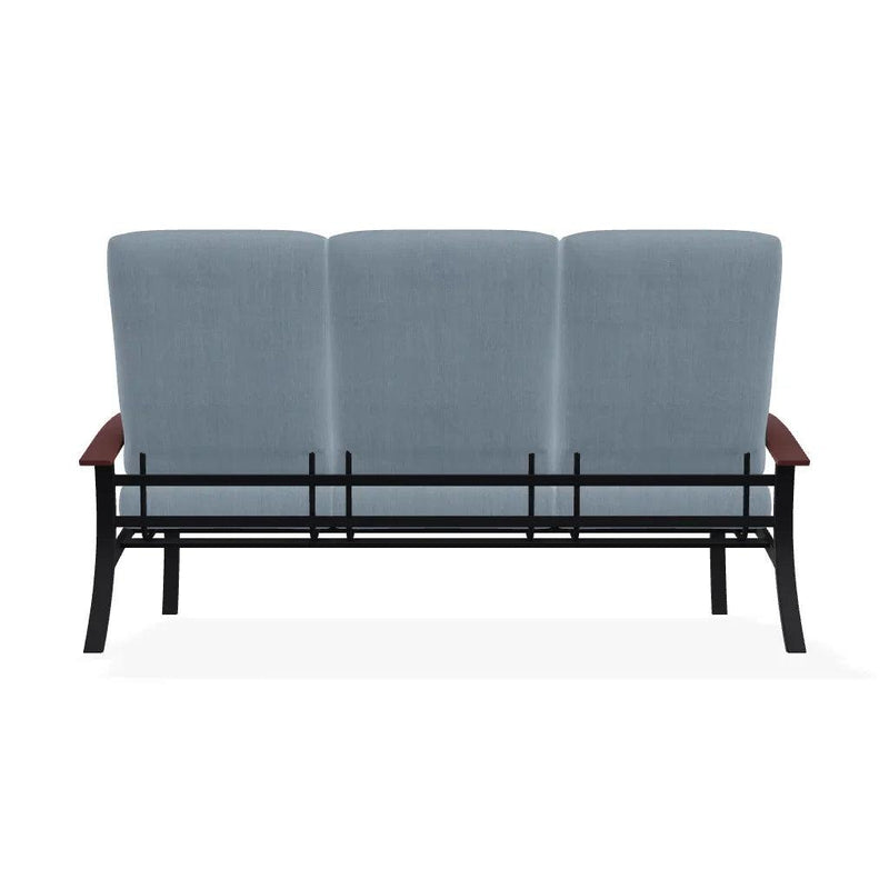 Belle Isle Cushion Three-Seat Sofa With MGP Arms