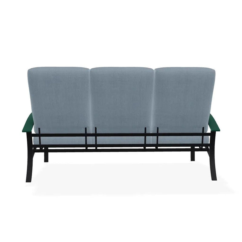 Belle Isle Cushion Three-Seat Sofa With MGP Arms