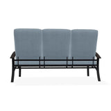 Belle Isle Cushion Three-Seat Sofa With Rustic Polymer Arms