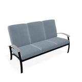 Belle Isle Cushion Three-Seat Sofa With MGP Arms