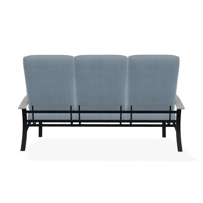 Belle Isle Cushion Three-Seat Sofa With MGP Arms