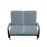 Belle Isle Cushion 2-Seat Glider With Rustic Polymer Arms