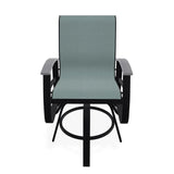 Belle Isle Sling Balcony Height Swivel MGP Arm Chair