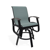 Belle Isle Sling Balcony Height Swivel MGP Arm Chair