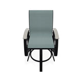 Belle Isle Sling Balcony Height Swivel MGP Arm Chair