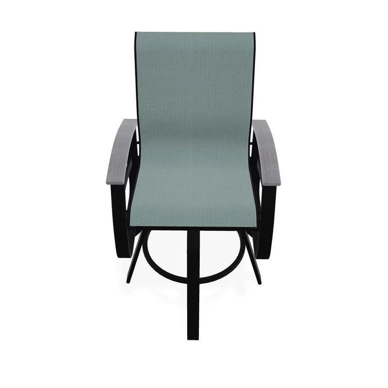 Belle Isle Sling Bar Height Swivel MGP Arm Chair