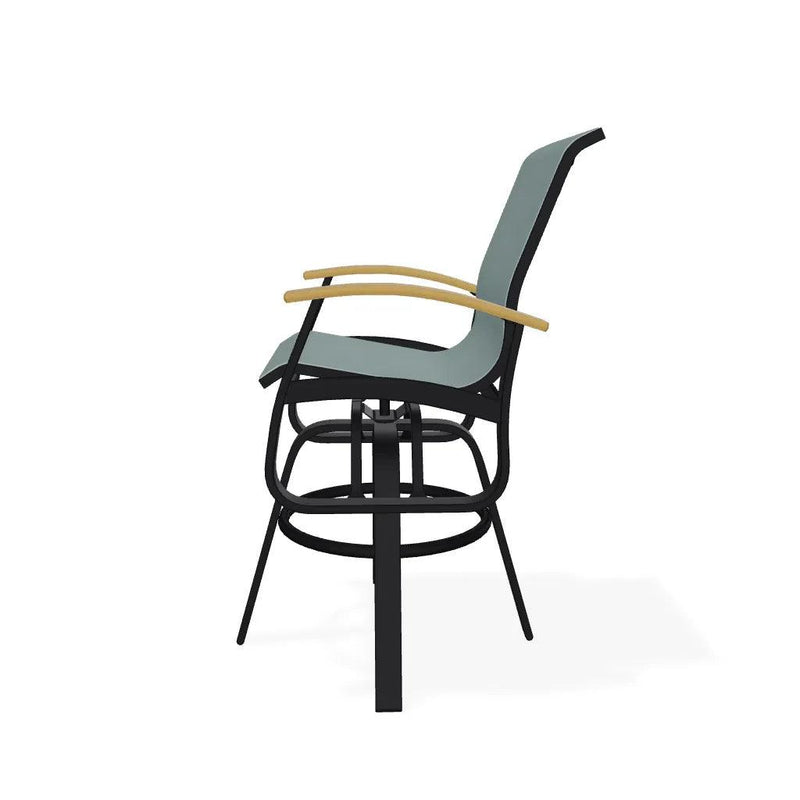 Belle Isle Sling Bar Height Swivel MGP Arm Chair