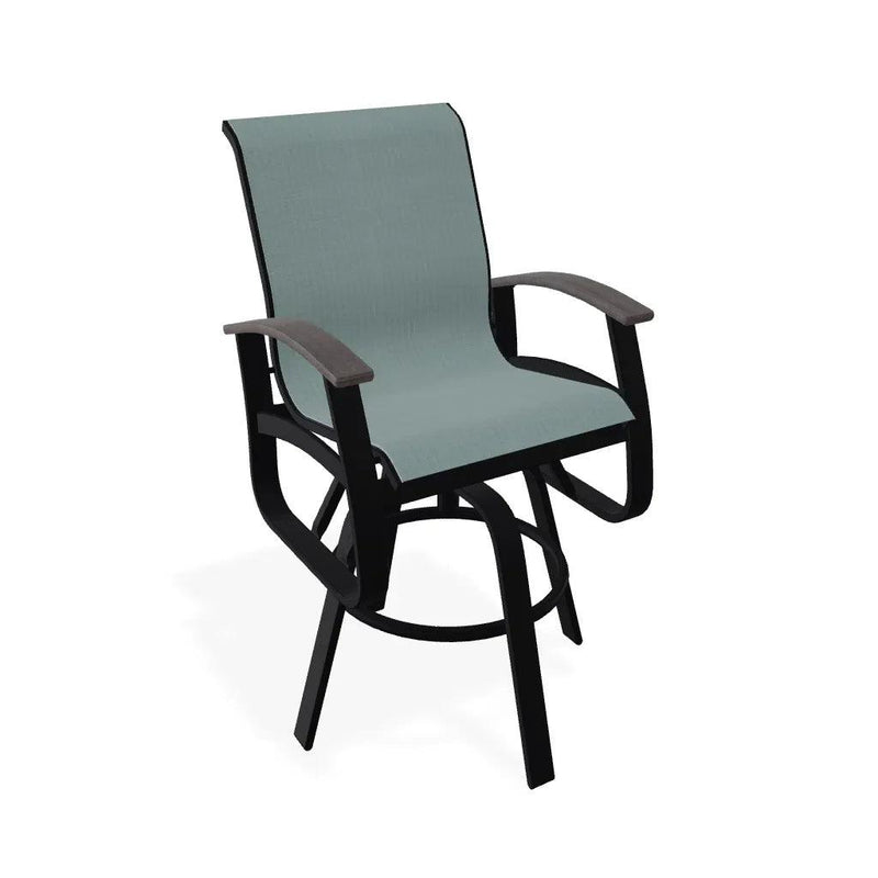 Belle Isle Sling Bar Height Swivel MGP Arm Chair