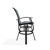 Belle Isle Bar Height Swivel Rustic Arm chair