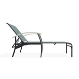 Belle Isle Sling Lay-Flat Polymer Rustic Arms Chaise