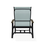 Belle Isle Multi-Position Rustic Polymer Armed Dining Chair