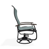 Belle Isle Swivel Rocker with Rustic Polymer Arms