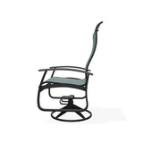 Belle Isle Swivel Rocker with Rustic Polymer Arms