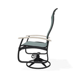 Belle Isle Swivel Rocker with Rustic Polymer Arms