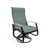 Belle Isle Swivel Rocker with Rustic Polymer Arms