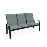 Belle Isle Sling Marine Grade Polymer Arms 3-Seat Sofa