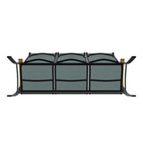 Belle Isle Sling Marine Grade Polymer Arms 3-Seat Sofa