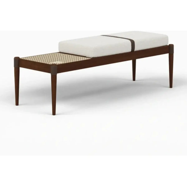 Bello Luxurious Boucle Bench-Bedroom Benches-Urbia-Neutral Brown-LOOMLAN