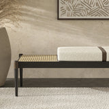 Bello Luxurious Boucle Upholstered Bench