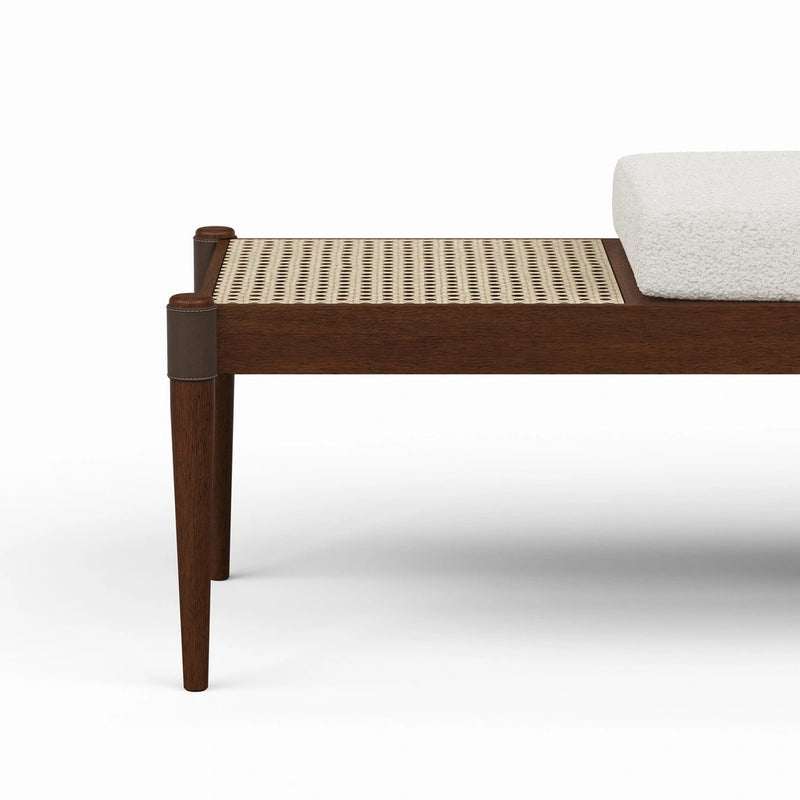 Bello Luxurious Boucle Upholstered Bench