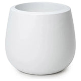 Belly Elegant Designed Fiberglass Planter-Planters-Le Present-White-15" H-LOOMLAN