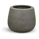 Belly Modern Designed Outdoor Planter-Planters-Le Present-Concrete Grey-16" H-LOOMLAN