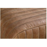 Bench Open Road Brown Leather Mid-Century