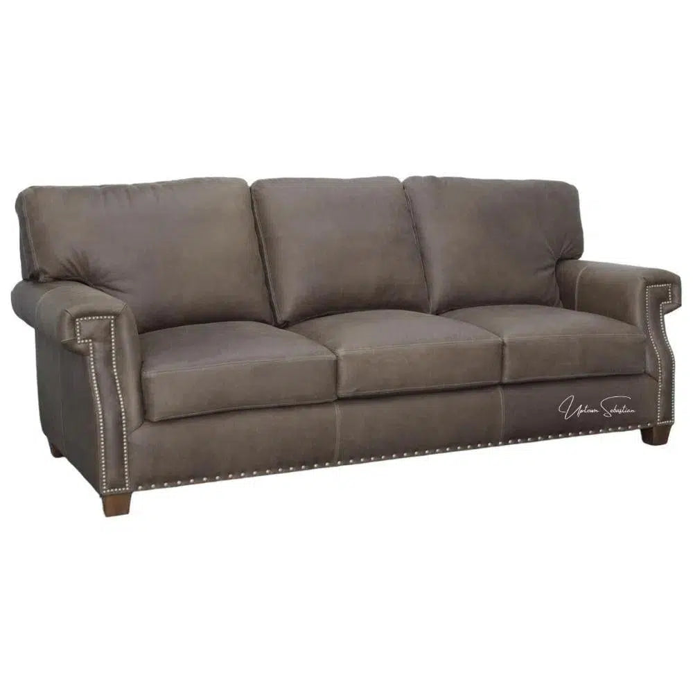 Benchmade to Order 90 Inches Leather Sofa Hartford