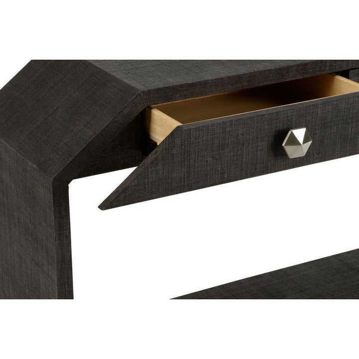 Bend 2 - Drawer Black Console Table - LOOMLAN - Chelsea House - Console Tables