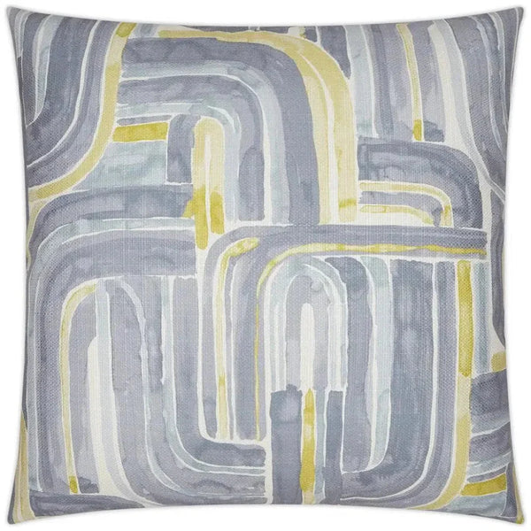 Bender Grey Slate Blue Large Throw Pillow Insert - LOOMLAN - D.V. Kap - Throw Pillows