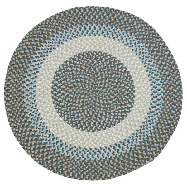 Benson Creek Round Outdoor Rugs-Outdoor Rugs-Colonial Mills-Blue Harbor-3' x 3'-LOOMLAN